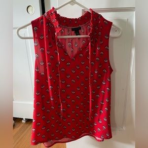 Ann Taylor Mixed media print top, excellent condition